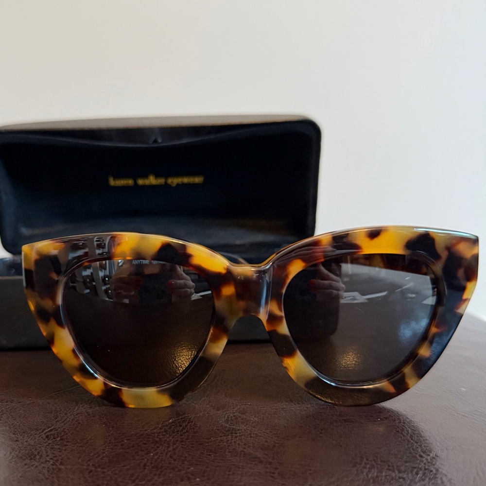 Karen Walker Tortoiseshell Cat Eye Sunglasses - Brown/Black